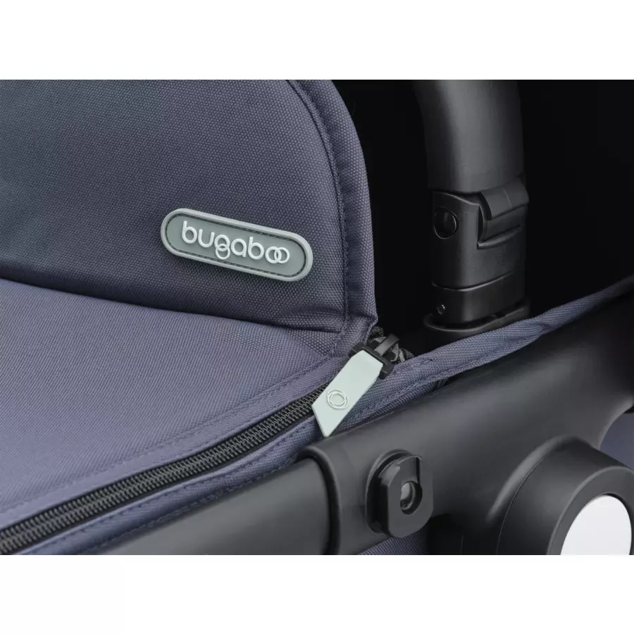 bugaboo Kinderwagen Fox Cub mit Liegeaufsatz und Sitz BlackStormy Blue