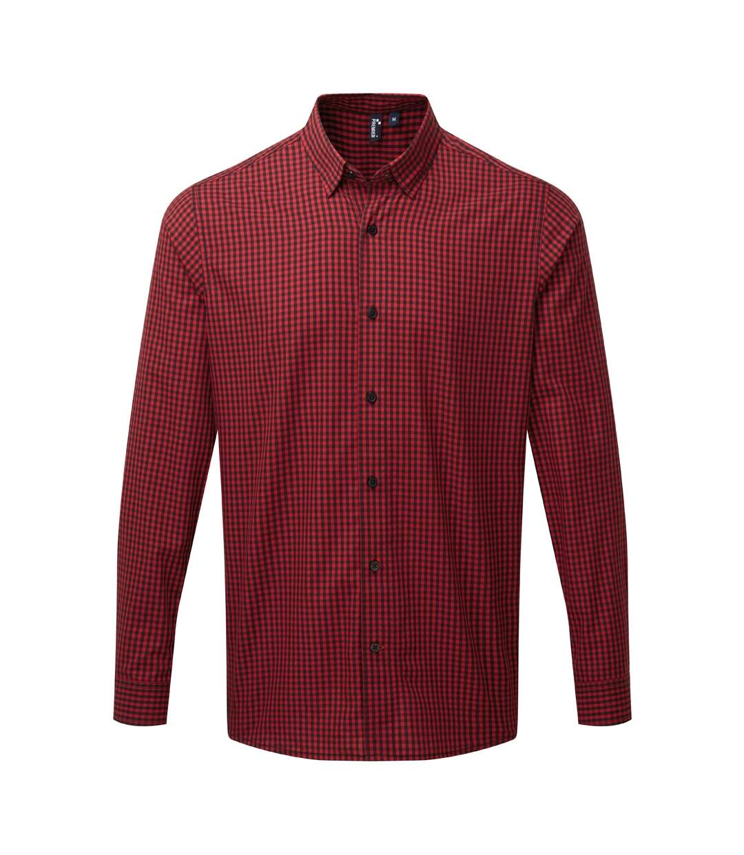 Premier - Chemise MAXTON - Homme (Noir / rouge) - UTPC3905
