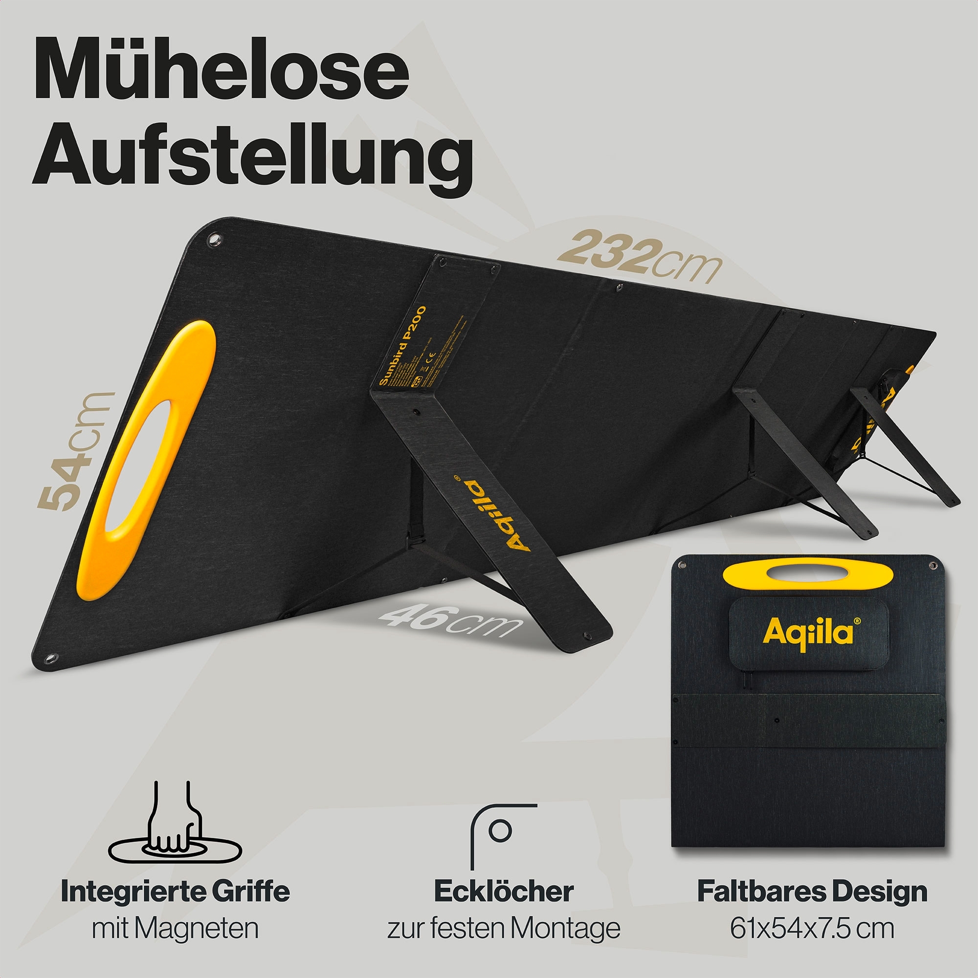 Aqiila Sunbird Solarpanel Monokristallin 200 W