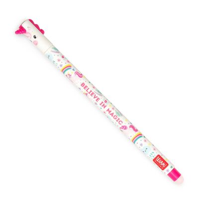 Legami - Stylo à encre gel effaçable - 0,7 mm - Licorne
