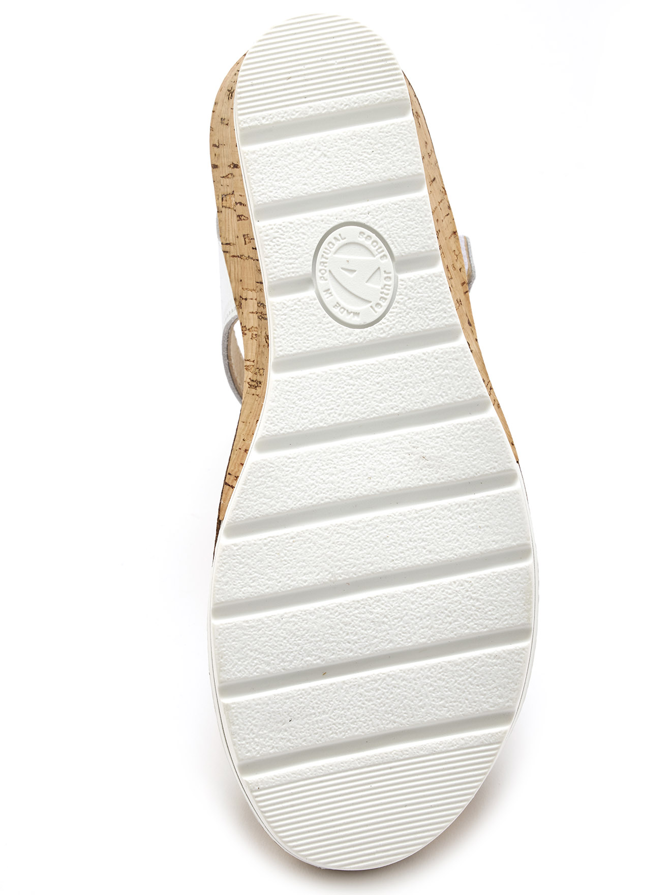 Sandales cuir compensées