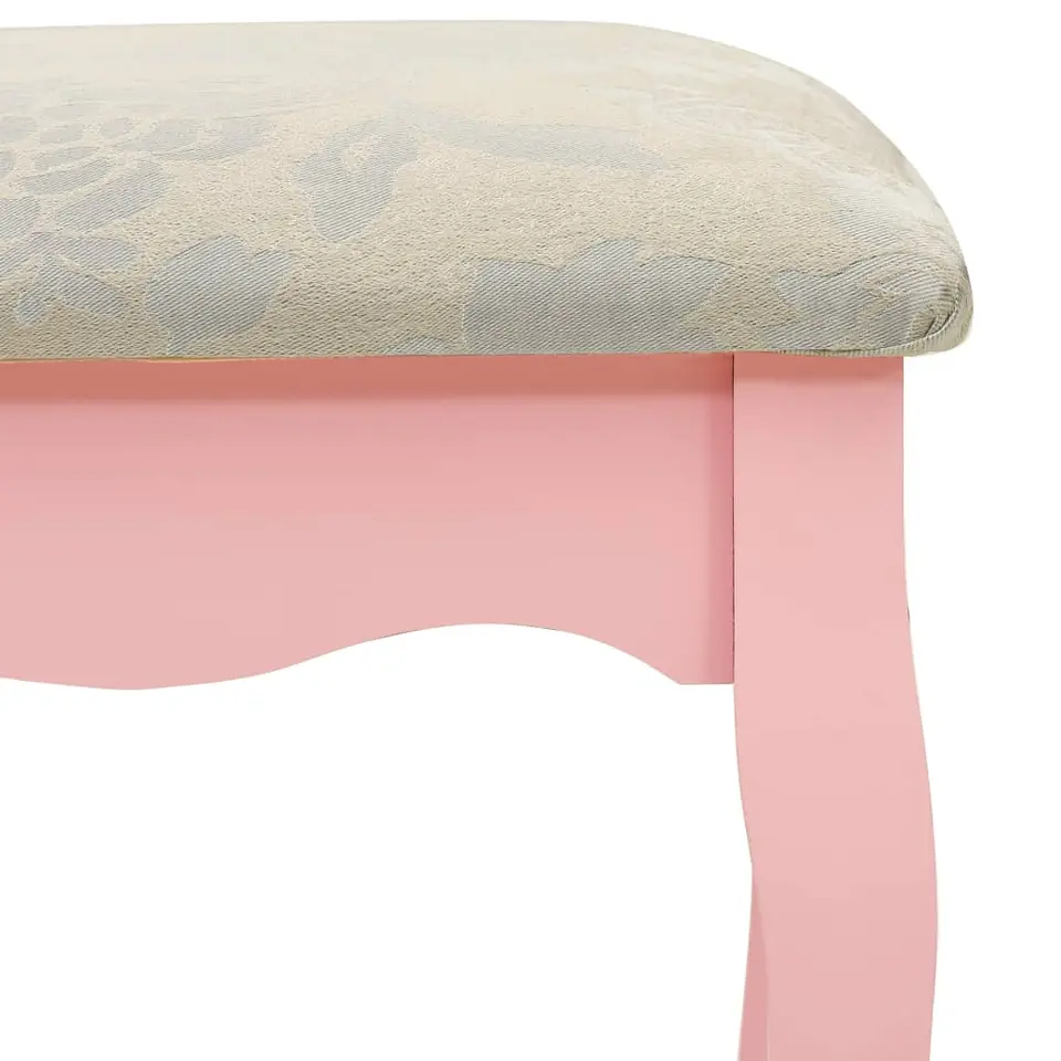vidaXL - Kaptafel - Roze - Hout