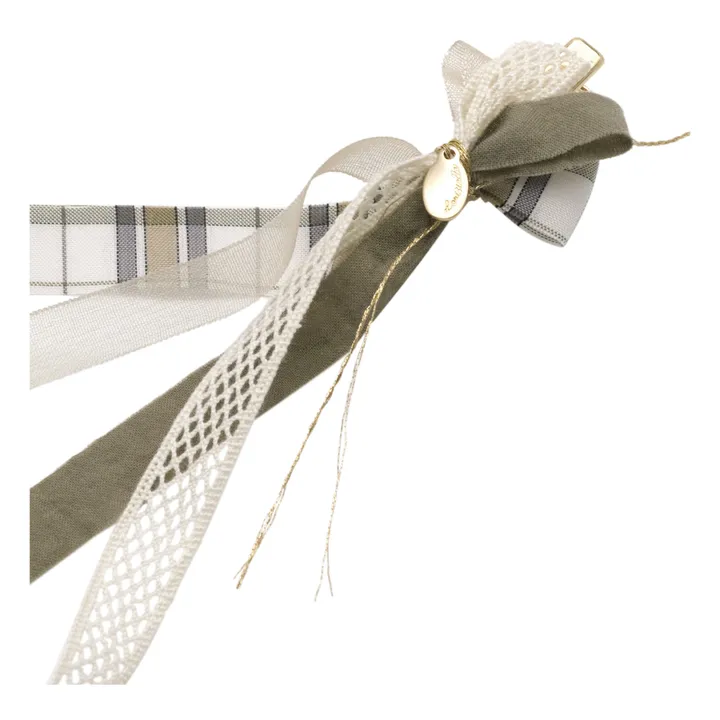 Louisiella Barrette Colette Dentelle | Vert kaki