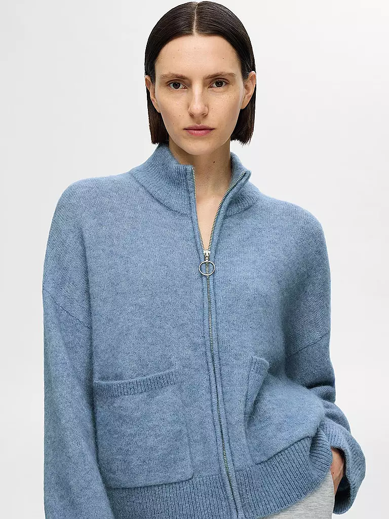SELECTED FEMME Strickjacke SLFSIA  hellblau