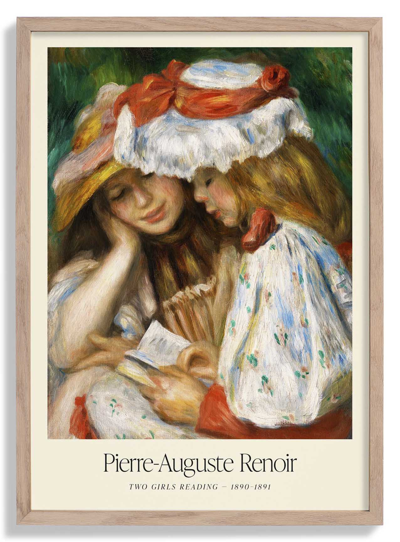 Zwei lesende Mädchen Kunstausstellung von Pierre A. Renoir