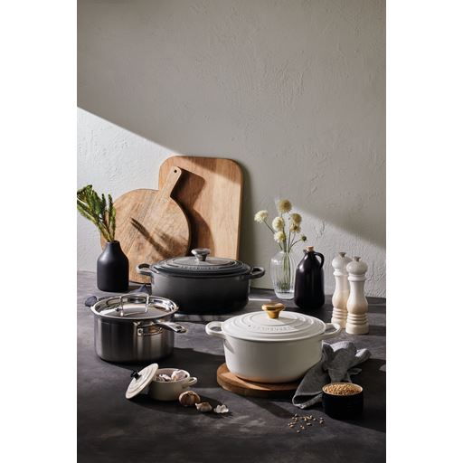 Le Creuset Signature Rund Støbejernsgryde, White, 4,2 L