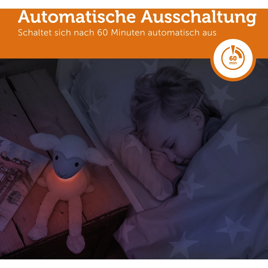 Zazu™ Fin - Nachtlicht  Leselampe Grau