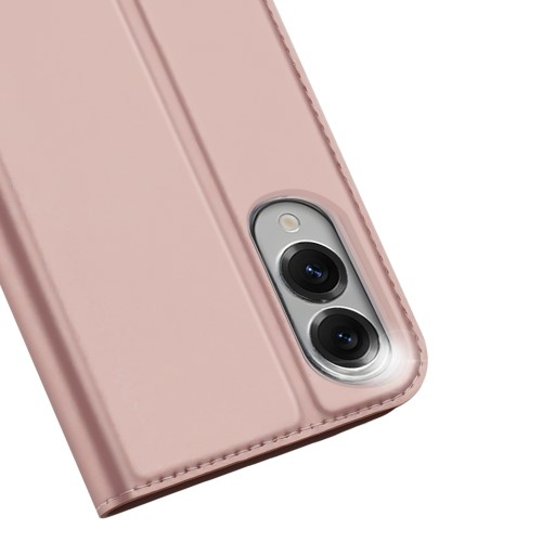 Samsung Galaxy S25 Edge Flip Wallet Cover Leder Tasche - Rosa