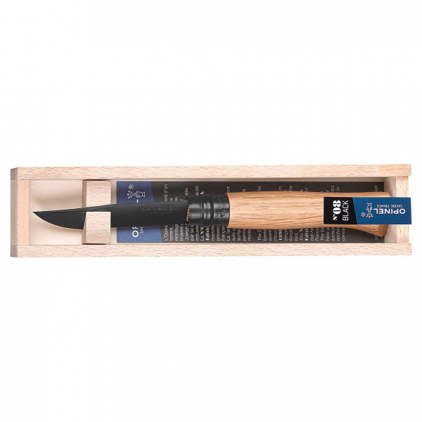 Opinel - Taschenmesser No 08 Black Oak - Couteau