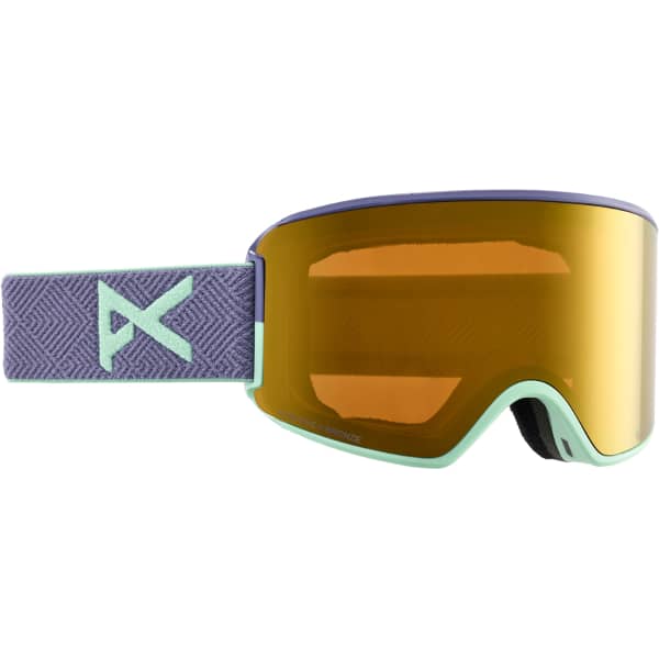 Masque de ski ANON WM3 MFI WITH BONUS LENS PURPLE/SUNNY BRONZE