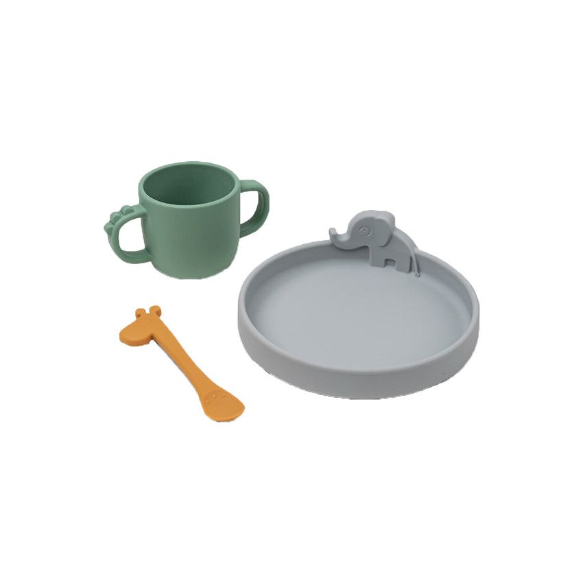 Coffret repas Peekaboo Deer Friends - Multicolore - Ecru