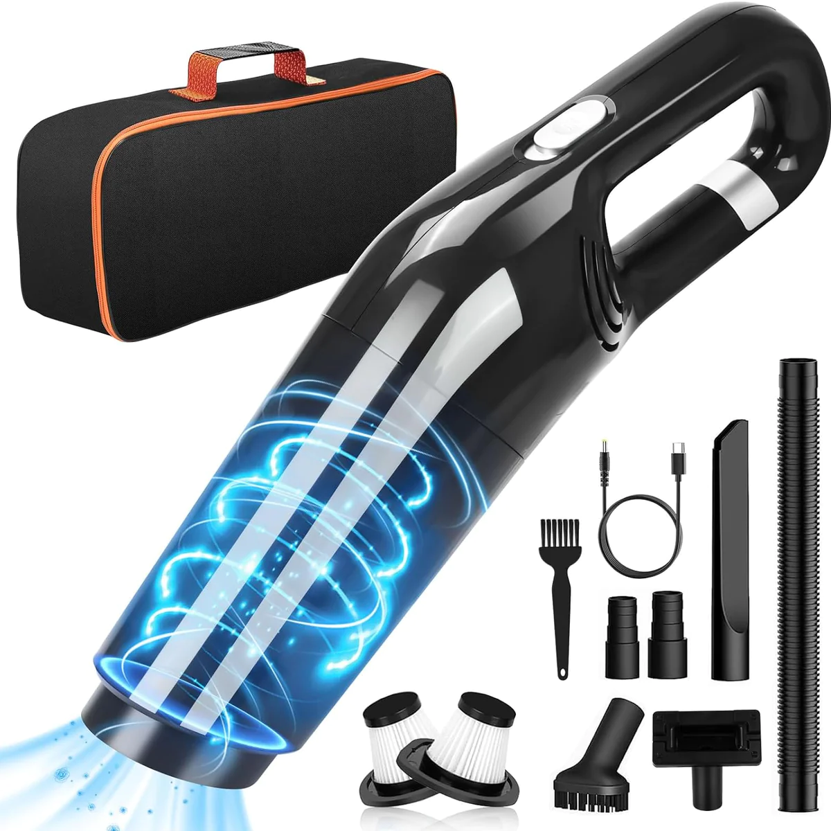 Aspirateur de table sans fil rechargeable 12000PA noir Vendos85