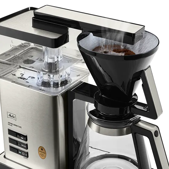 Melitta Aroma Signaturedeluxe - Kaffemaskine - 10 Kopper - Rustfrit stål