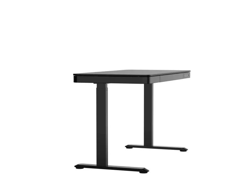 Activejet -skrivebord med elektrisk højdejustering 140x70 ET119W-C sort, Sort, 45 kg, 725 - 1225 mm, Træ, Rektangulær form, Stål