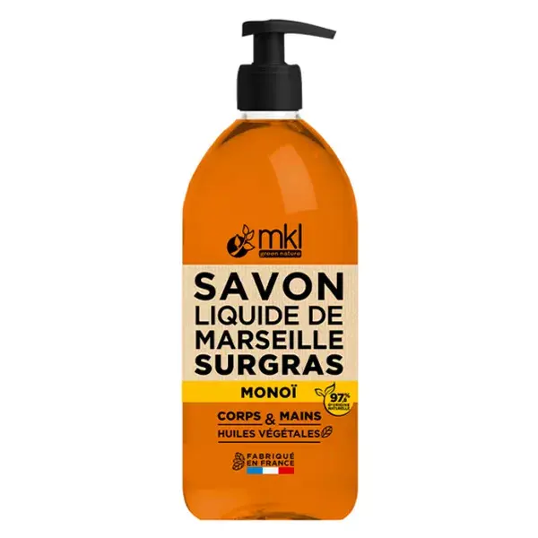 Sabonete Líquido de Marselha Monoi MKL Green Nature 1L