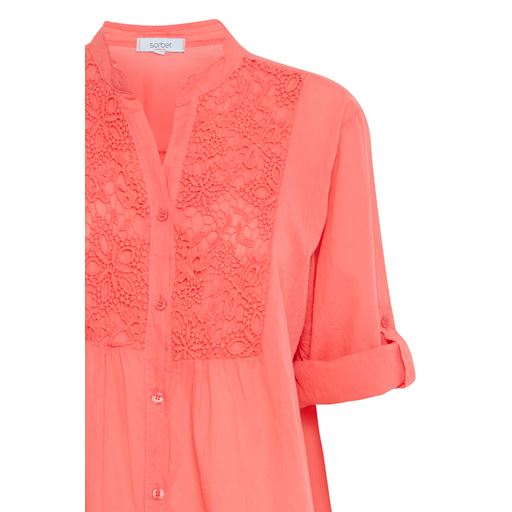 Sorbet Hottie Bluse, Living Coral, M
