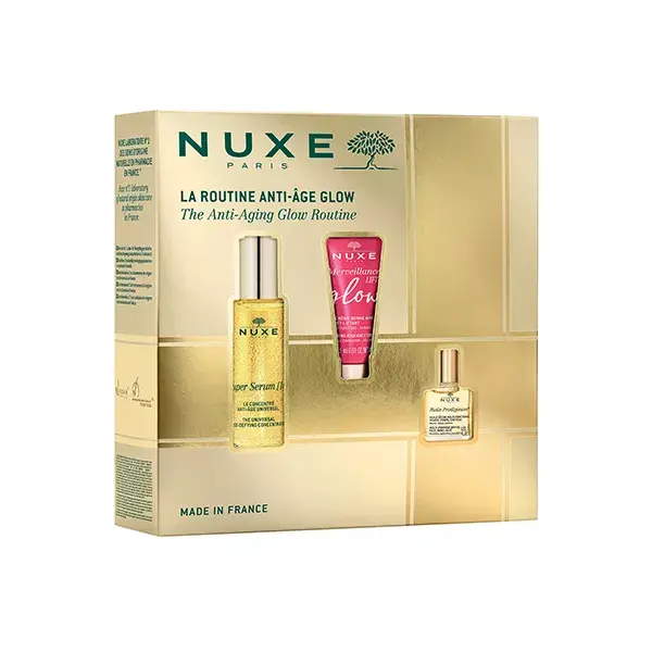 Kit de Natal Nuxe: The Glow Anti-Aging Routine 55ml