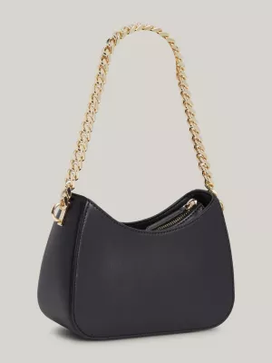 Bolsa Hobo de Ombro com Alça de Corrente