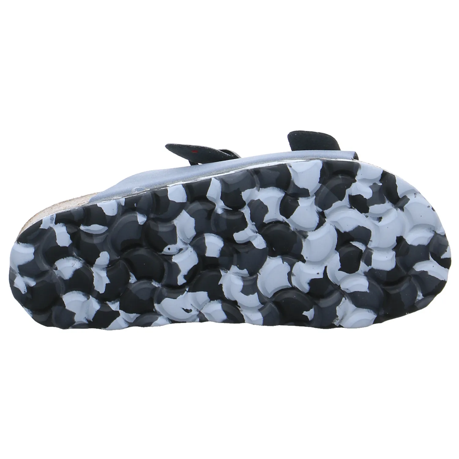 BIOLife Kinder-Pantolette Grau Lederimitat  Mädchen