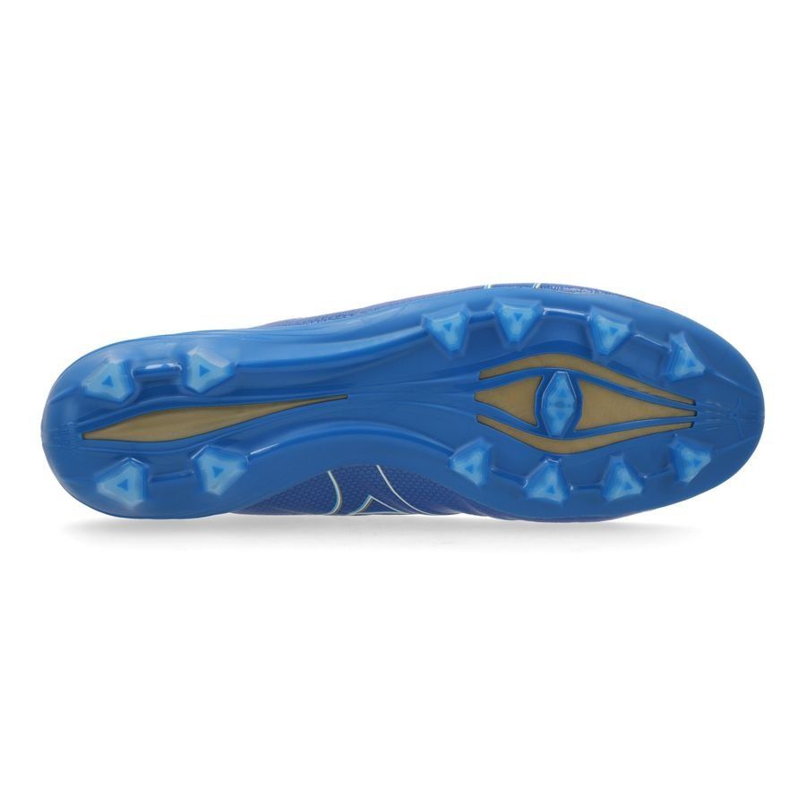 Mizuno Alpha Elite FG/AG Mugen - Bleu/Blanc/Doré