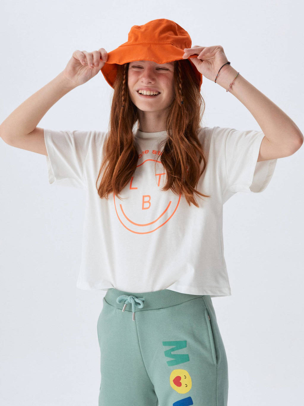 LTB T-shirt ROZEFE met printopdruk off white