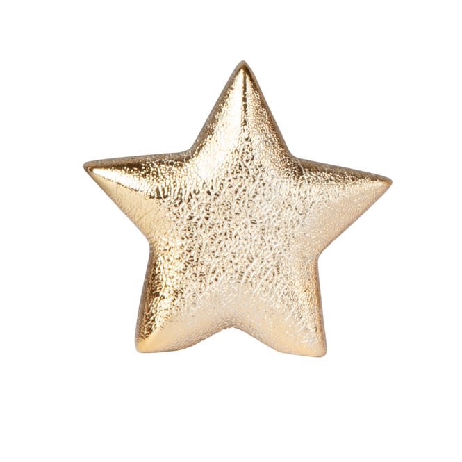 Deko Stern - gold - ca. 10 x 3,5 x 9,5 cm