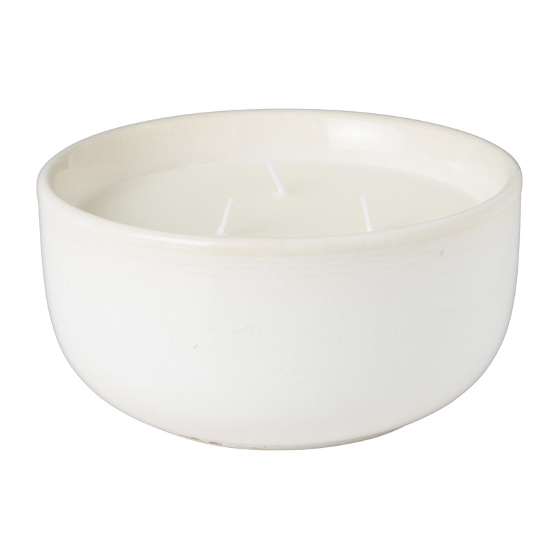 Geurkaars vanilla & warm musk - beige - ø13.2x6.8 cm