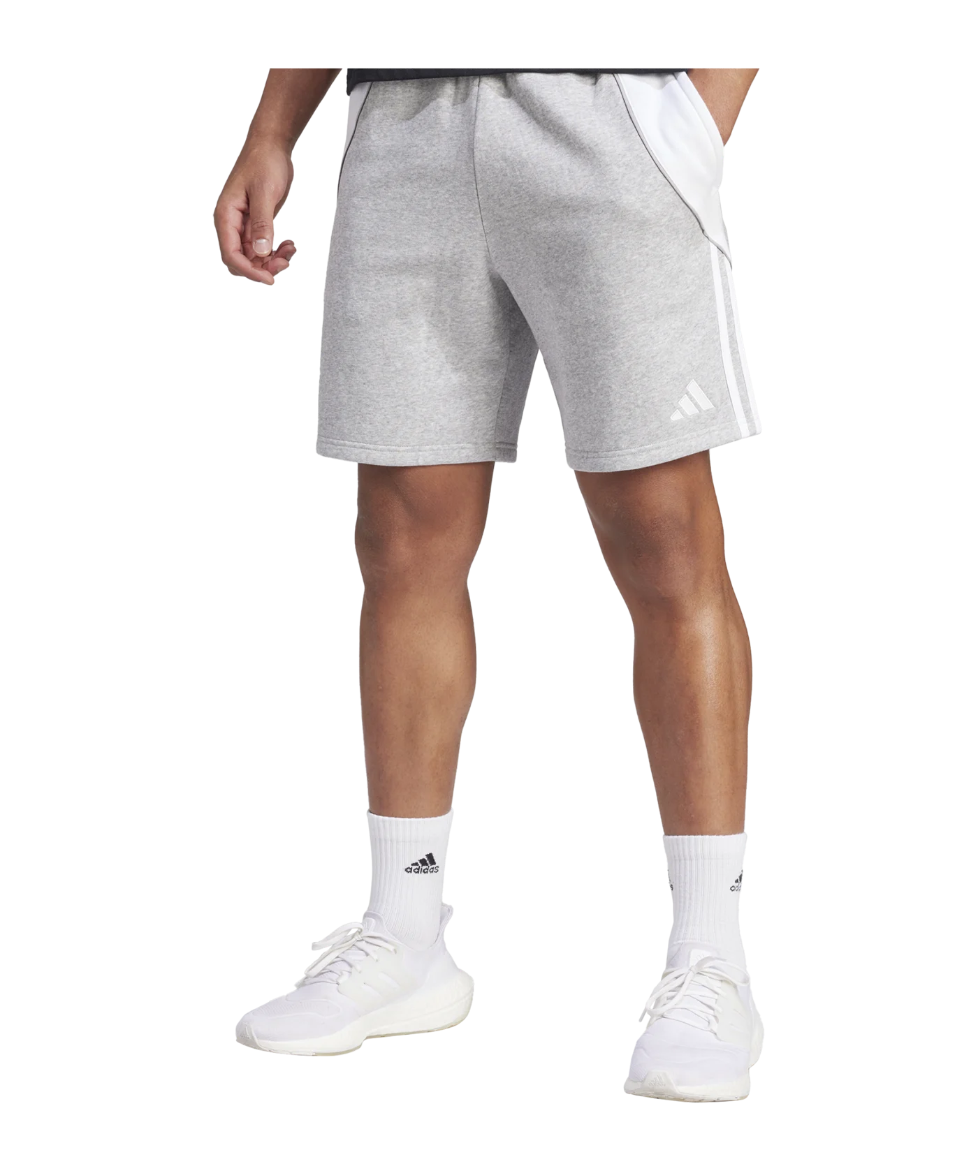 adidas Tiro 24 Short Grau Weiss
