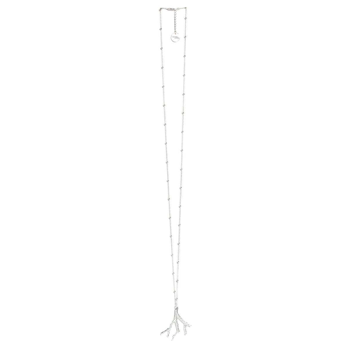 sautoir corail plaqué argent - PALLAS