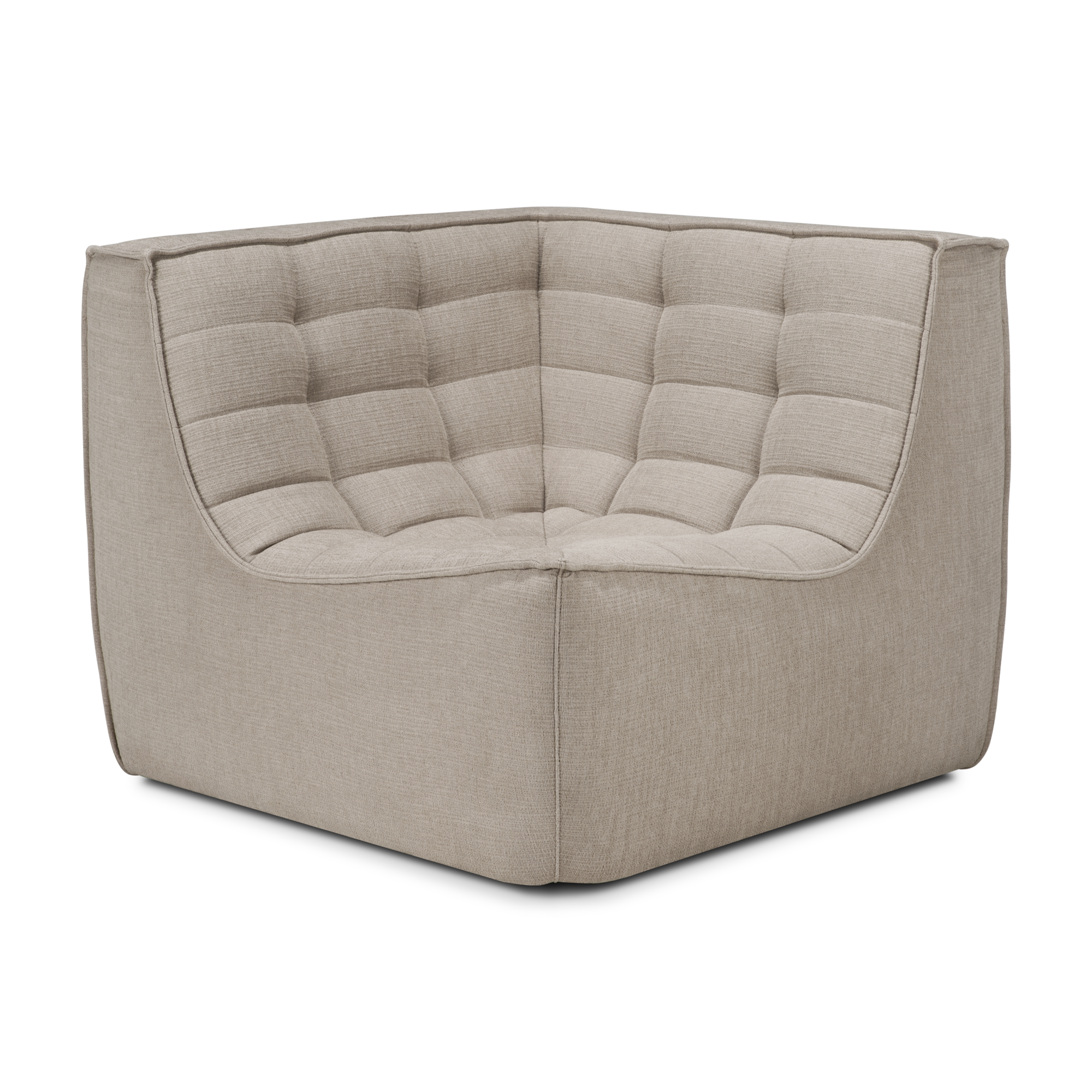 Sofa N701 90° vierkant hoekelement - eco stof ecru