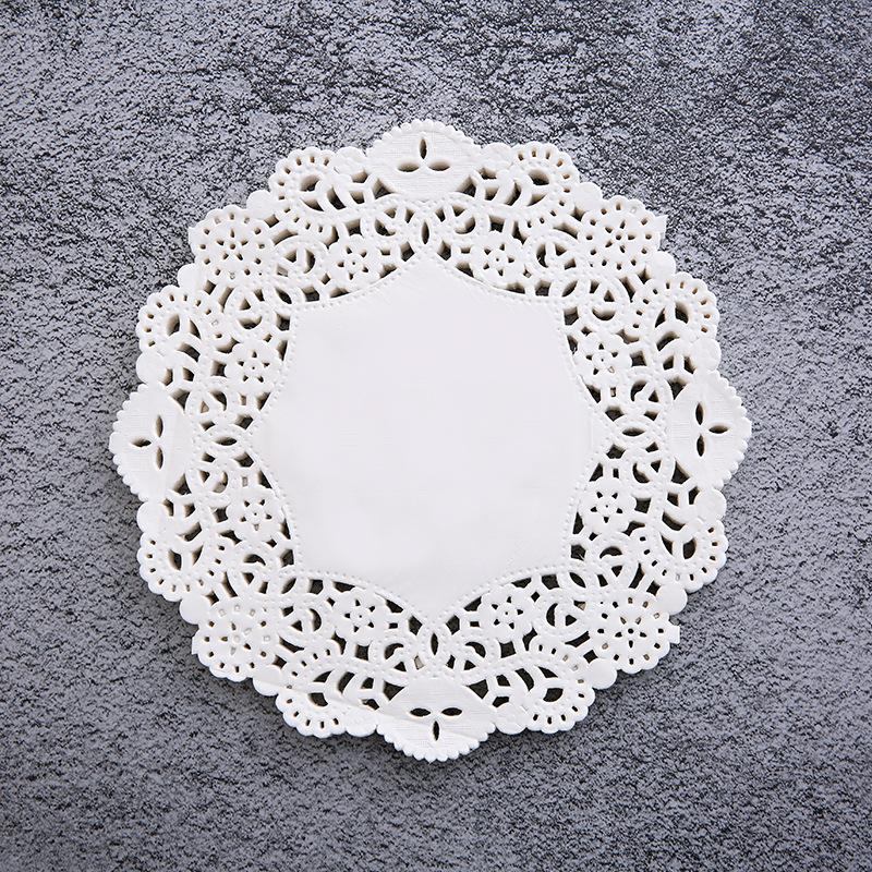 (100er Set) Ø16cm Tortenspitze Dekorations Spitze Wrap Papier / Spitze Untersetzer