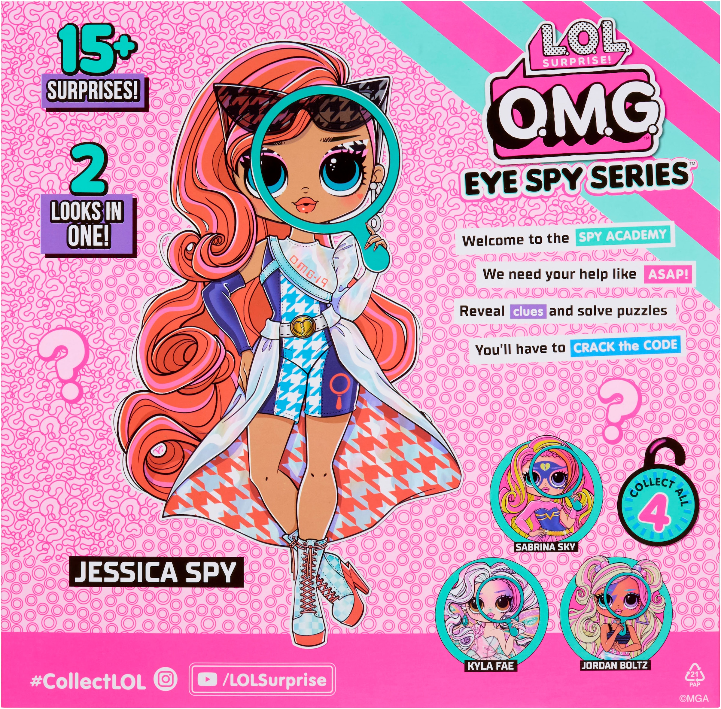 L.O.L. SURPRISE! Anziehpuppe »L.O.L. Surprise OMG Eye Spy - Spy« mit magischem Farbwechsel