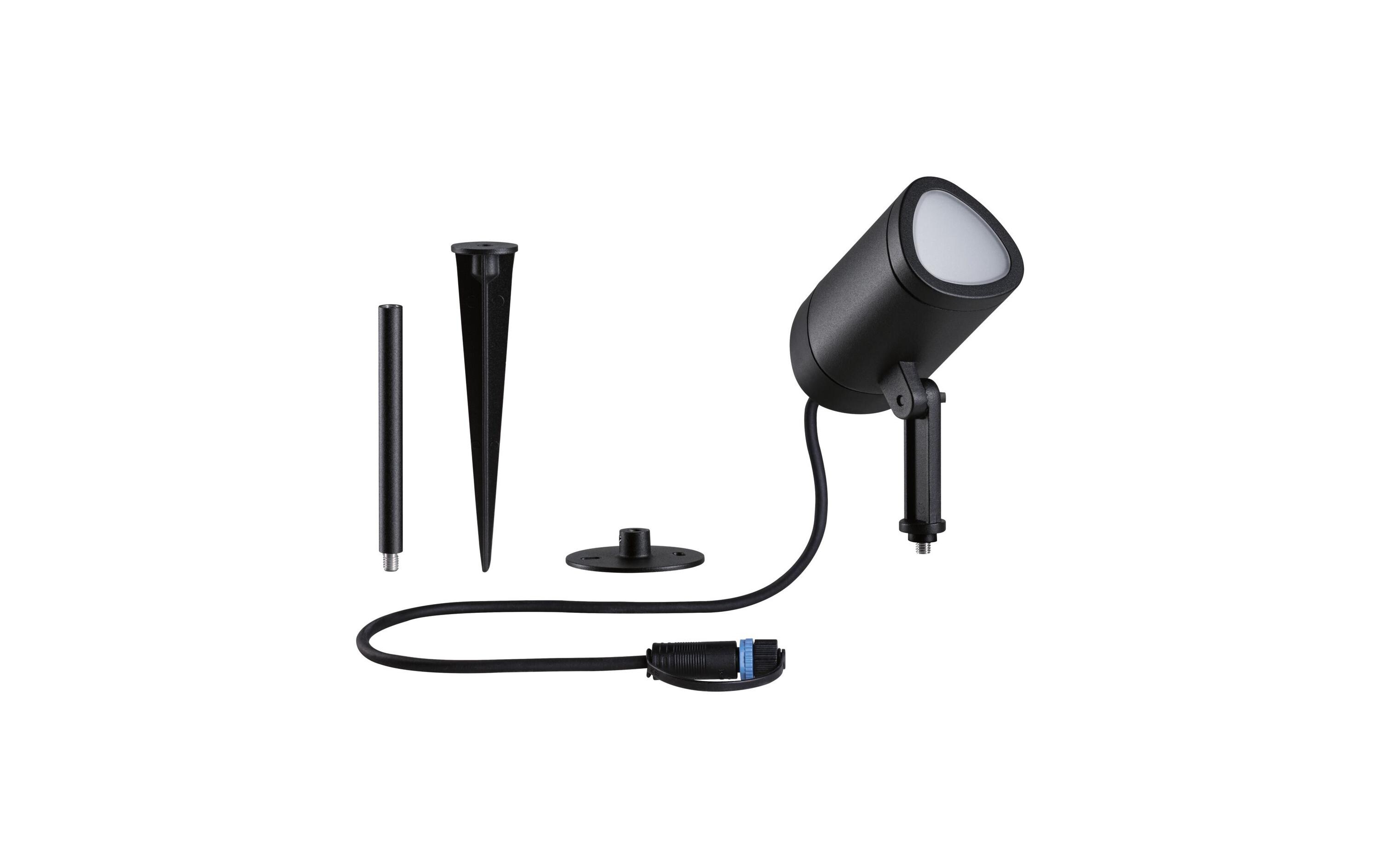 Outdoor Gartenspot Plug & Shine Shira, RGBW, 6.5W, AnthrazitLED Gartenstrahler