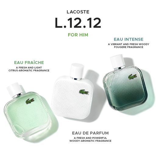 Lacoste L.12.12 Blanc Eau Intense For Men Eau De Toilette, 100 ml