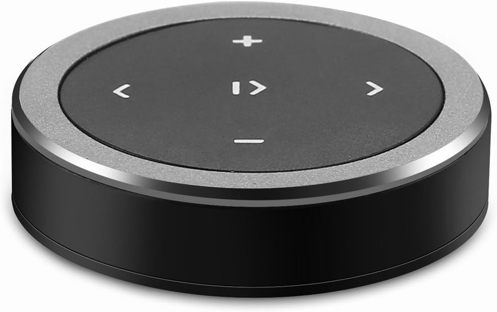 Auto Lenkrad Multimedia-Tasten / Universal KFZ Wireless Bluetooth 4.0 Fernbedienung Medientaste Car-Audio-Controller für Handy / Tablet - Schwarz