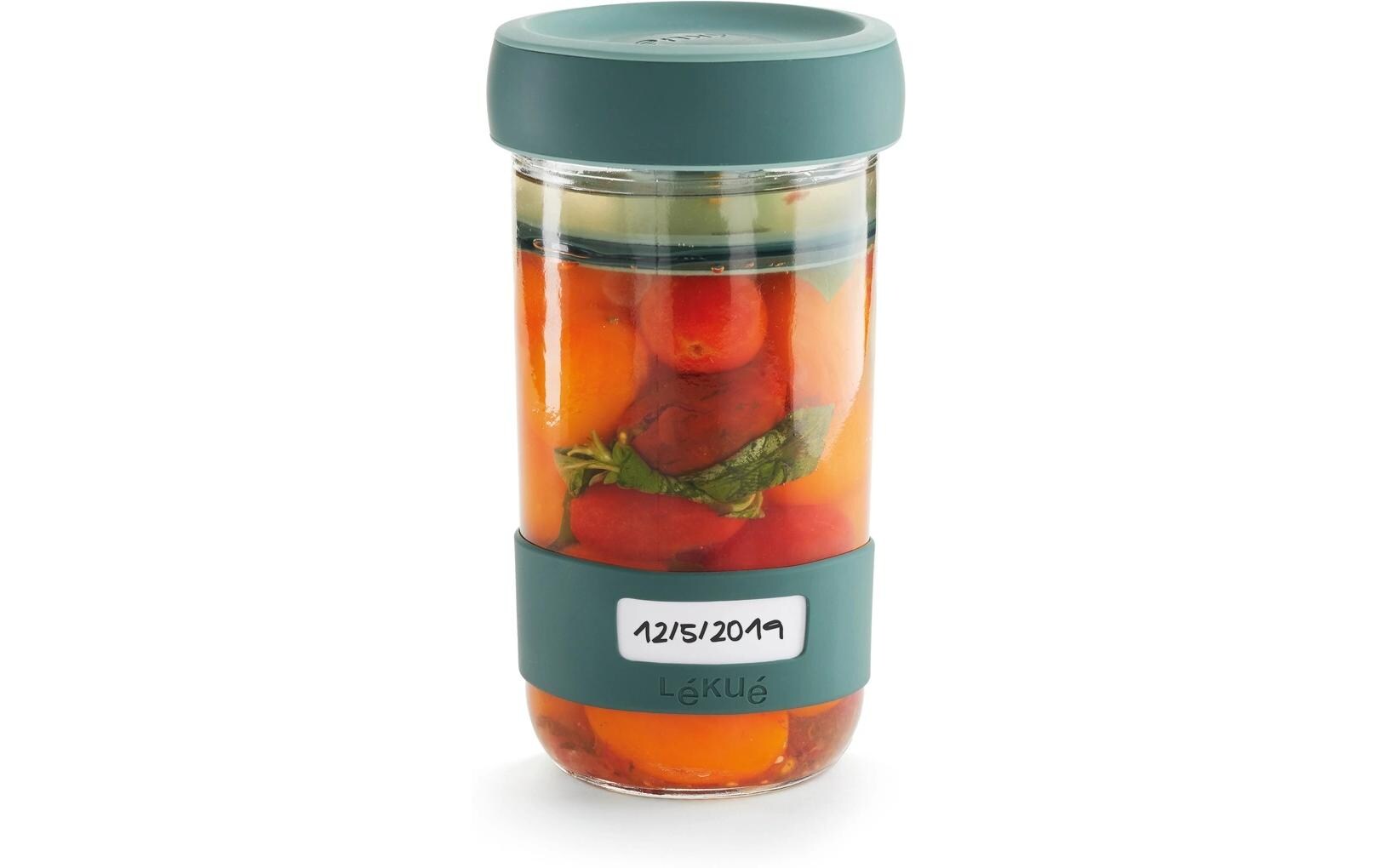 Fermentationsglas 700 ml, Glas, Blau, 2 StückFermentier Set