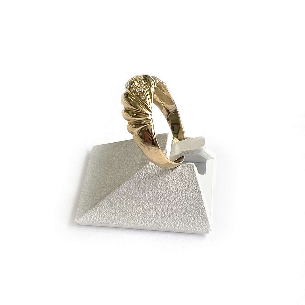 Bague d'occasion or 750 jaune diamants