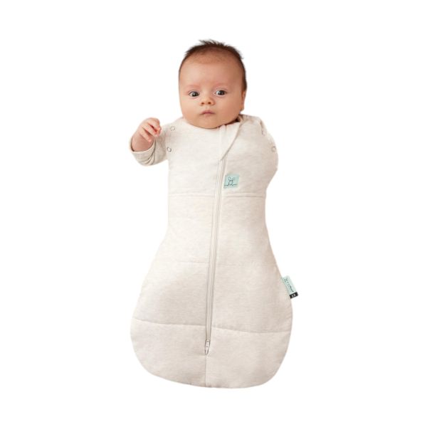 Ergopouch Cocoon Inbaker Slaapzak Oatmeal Marle 3,5 0-3 maanden