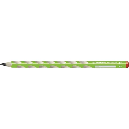 Ergonomischer Dreikant-Bleistift für Rechtshänder - STABILO EASYgraph in grün - 2er Pack - Härtegrad B