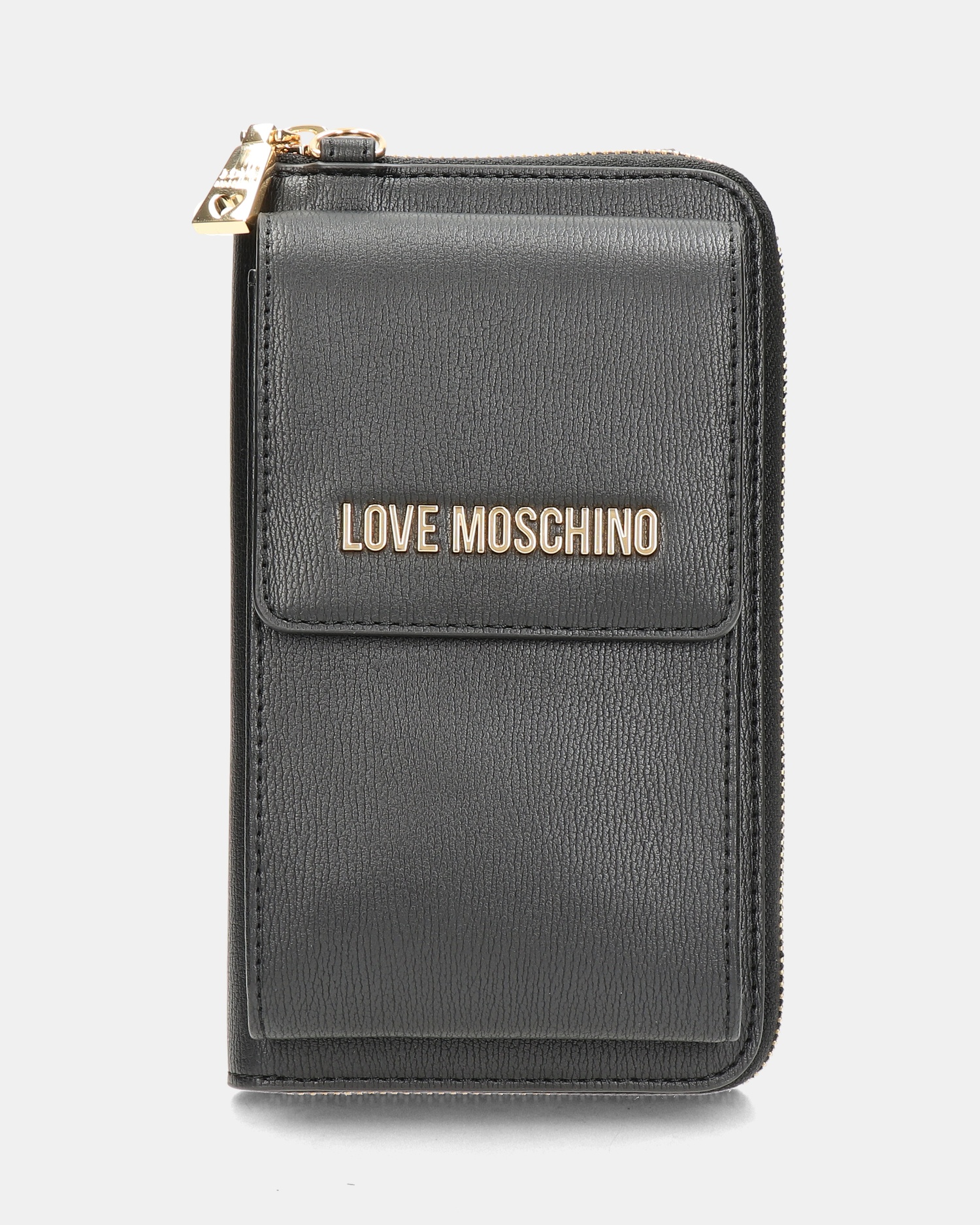 Love Moschino SLG Signature Schoudertas  - zwart