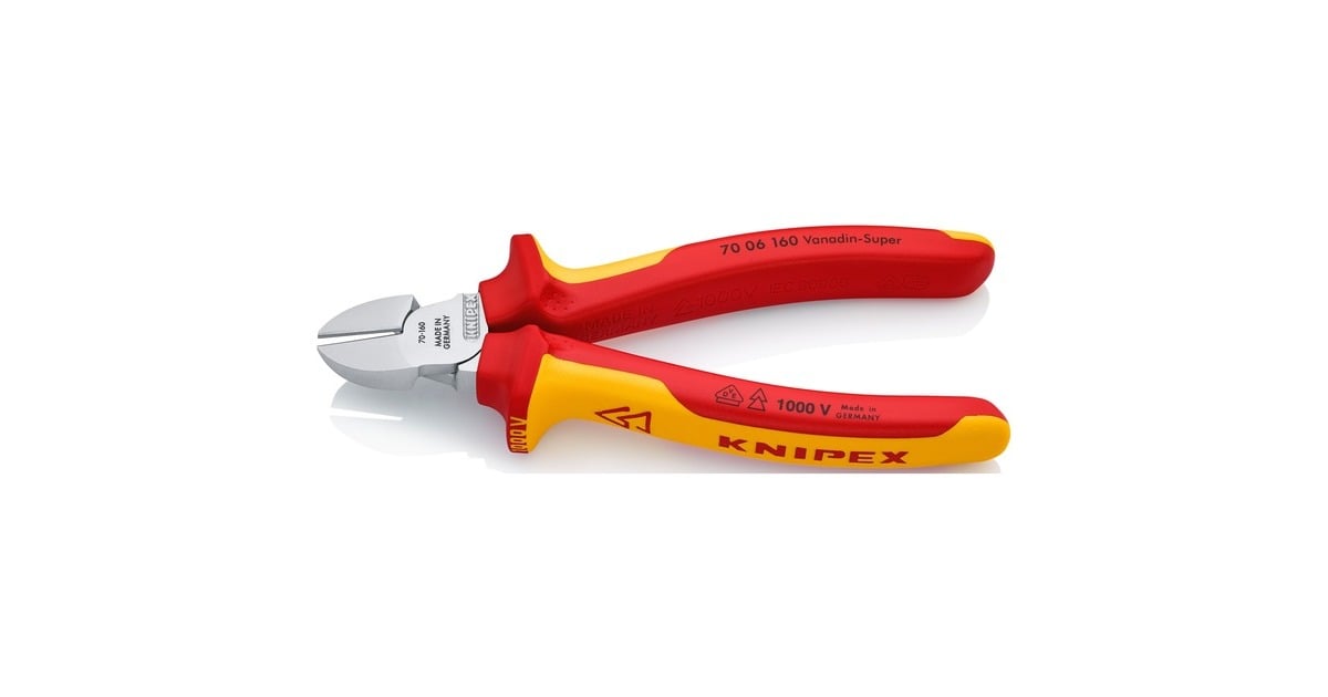 KNIPEXZijsnijtang VDE 70 06 160 kniptang  (Rood/geel, VDE-getest)