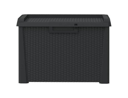 VIDAXL - Coffre Boîte de rangement de jardin anthracite 125 l pp