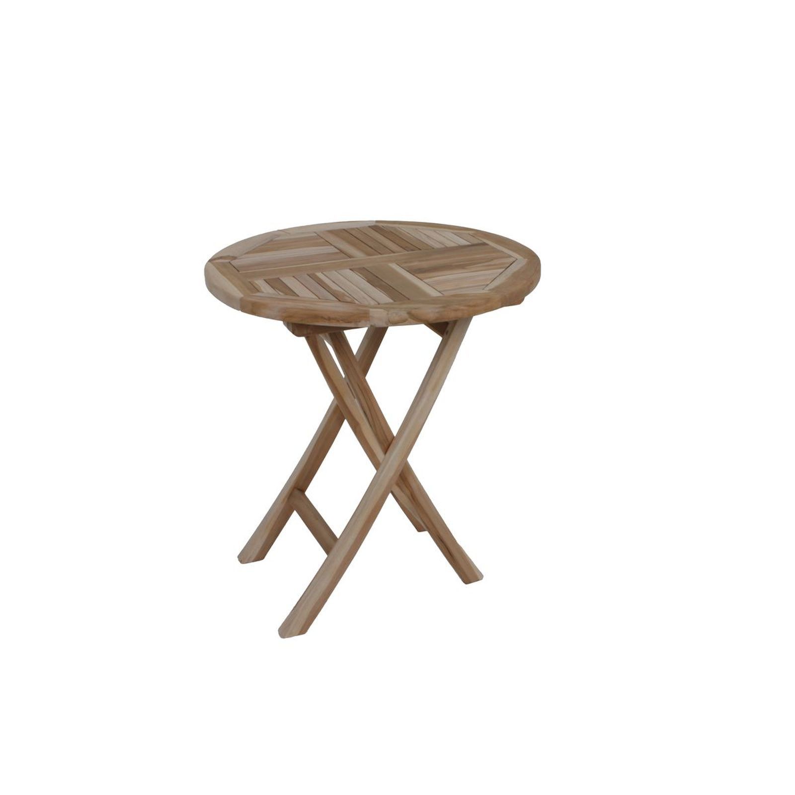 Tisch JAVA - Teak - Hartholz - klappbar - rund