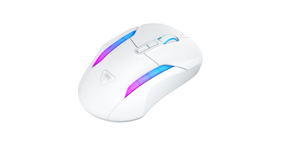 Turtle BeachKone II Air gaming muis  (Wit, 50 - 26.000 Dpi, RGB, USB / 2,4 GHz / Bluetooth)