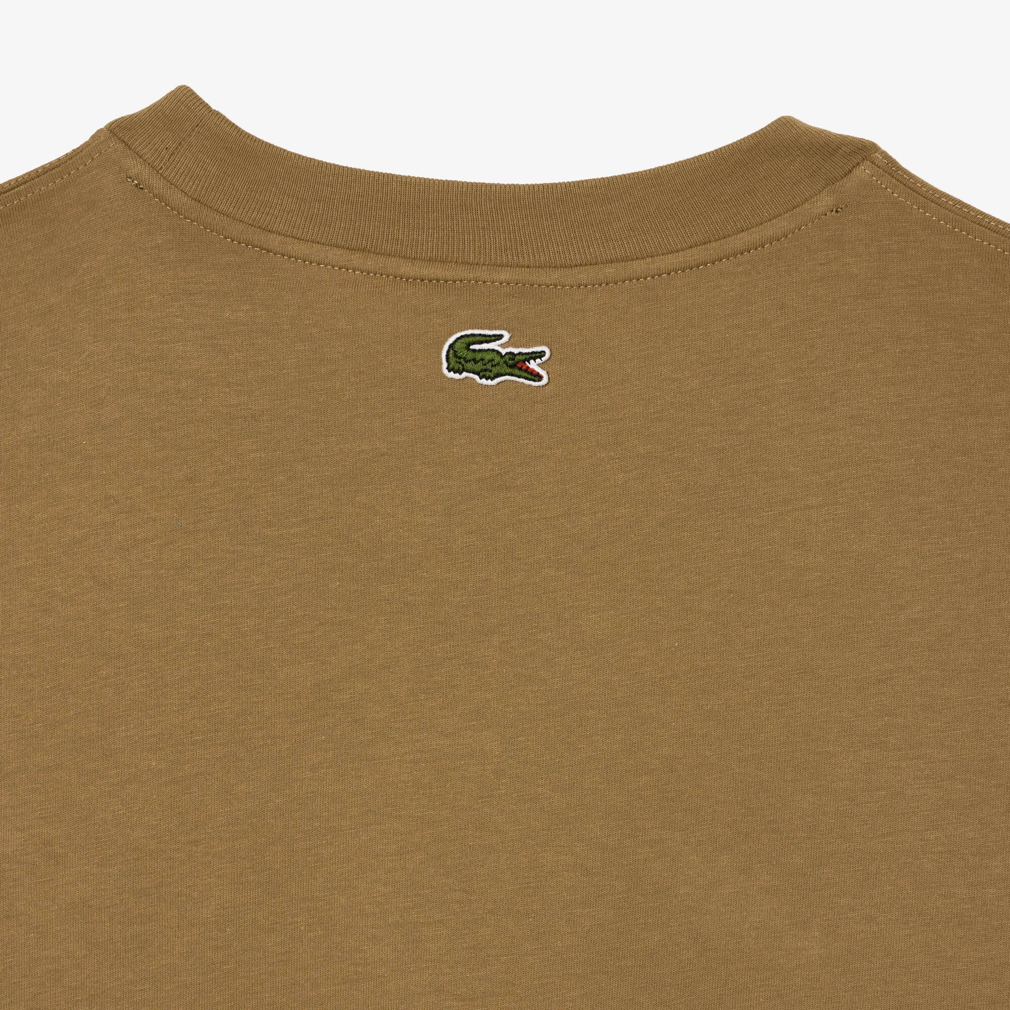 T-shirt col rond homme Lacoste loose fit imprimé crocodile T-Shirts - Marron - Lacoste - Homme