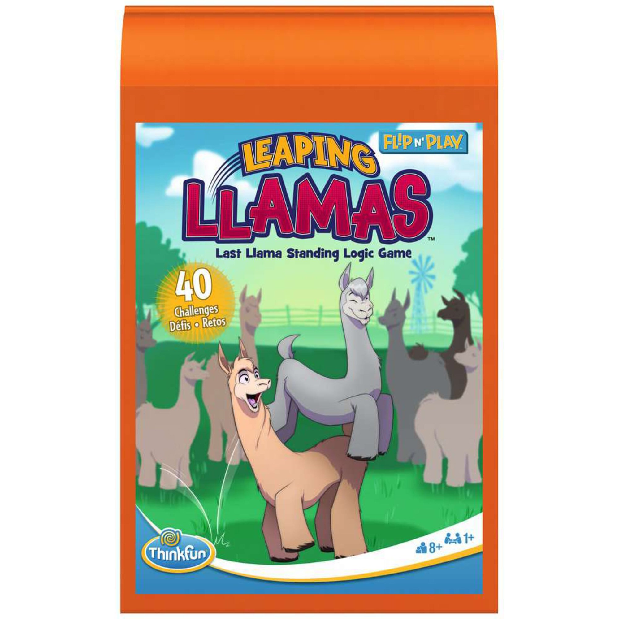 THINK FUN Brettspiel Flip n’ Play - Leaping Llamas