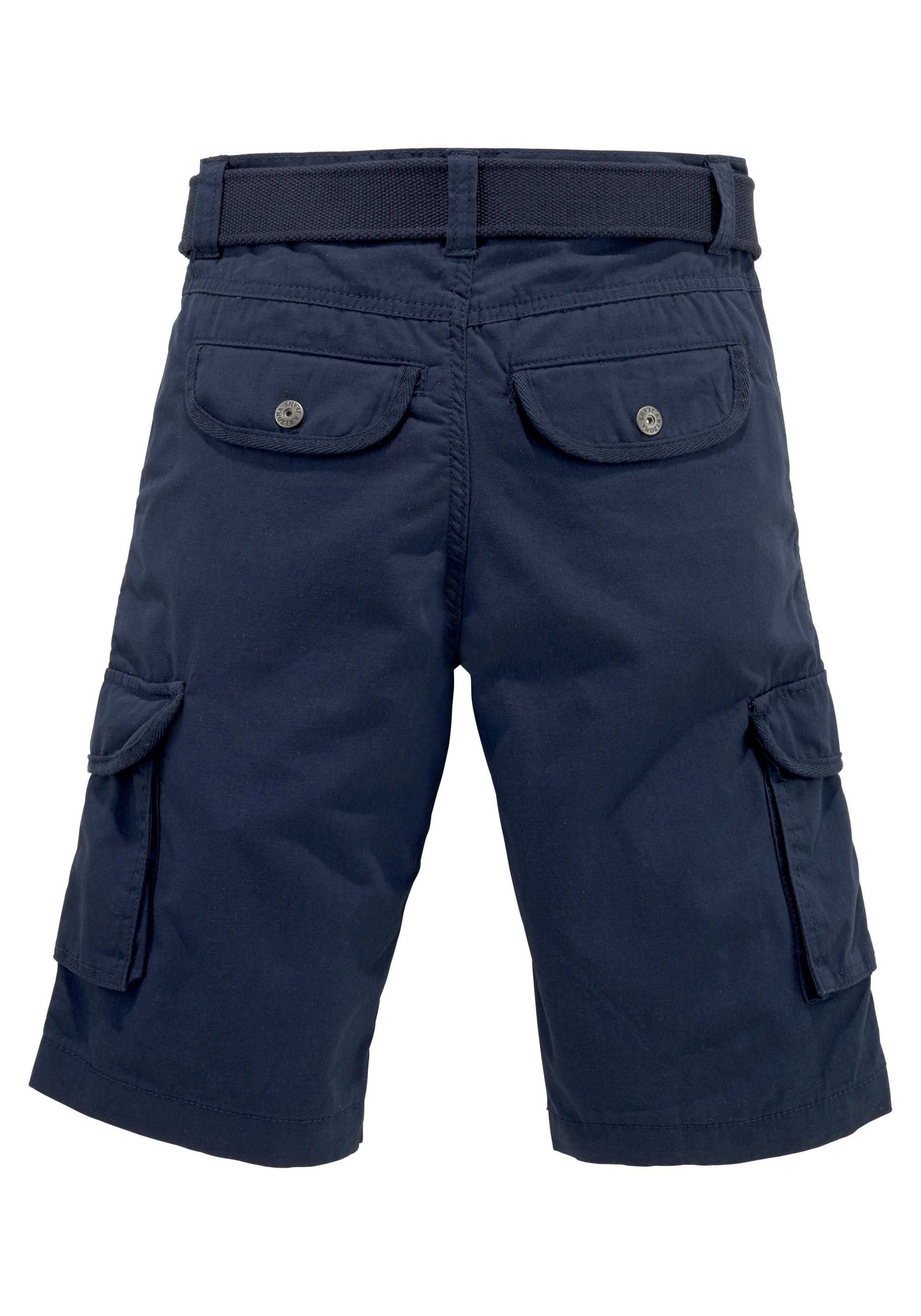 KIDSWORLD Shorts »2tgl. Bermudas mit Gürtel«  mit Textilgürtel für Jungen