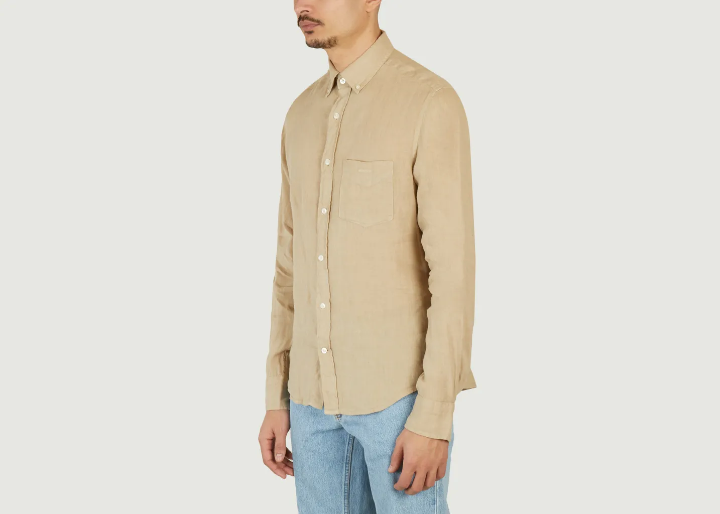 Chemise droite en lin Gant