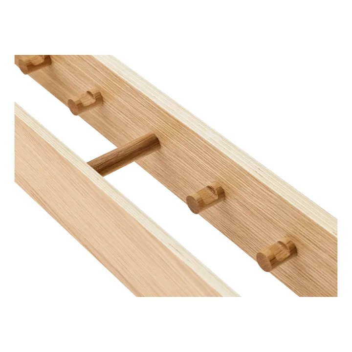 Audo Copenhagen Etagère avec patères Epoch en bois | Chêne