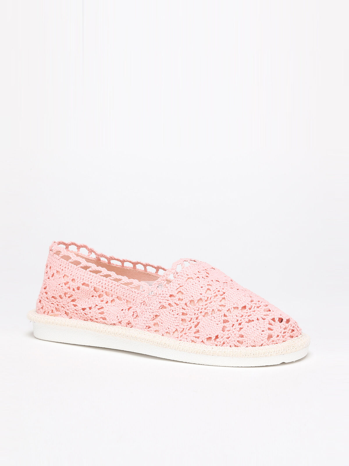 Espadrilles en crochet- Rose